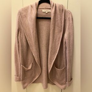 Loft light pink cardigan. Small